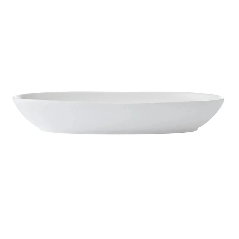 Mikasa Tendre White Bone China Oval Bowl 9.5in, 10oz - Set of 24 pcs