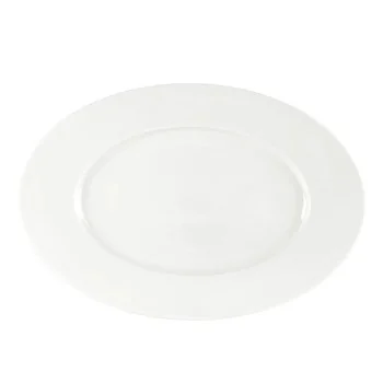 Mikasa Tendre White Bone China Oval Platter 13 x 8.8in - Set of 16 pcs