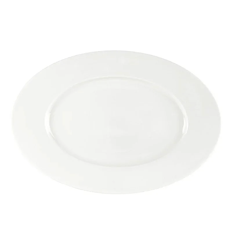 Mikasa Tendre White Bone China Oval Platter 13 x 8.8in - Set of 16 pcs