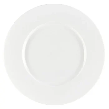 Mikasa Tendre White Bone China Wide Rim Plate – 11.2in - Set of 4