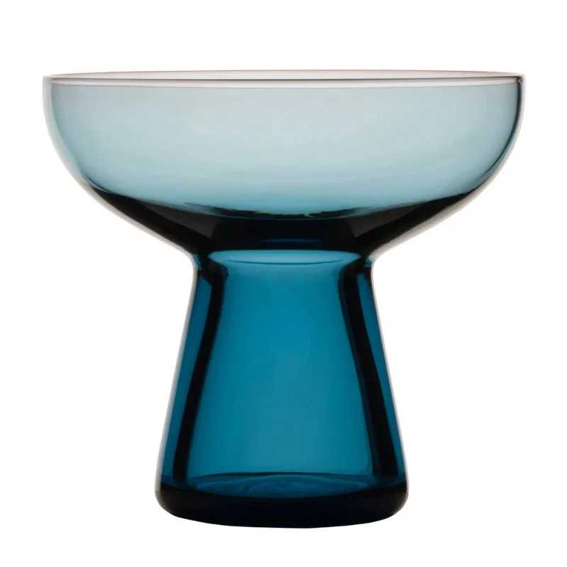 Mikasa Vegas Blue Stemless Margarita Glass – 5 Inch, 17oz - Set of 6