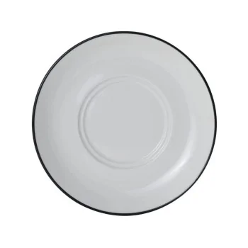 Mikasa Bistro Pinstripe Saucer – 6.29 Inch - Set of 6