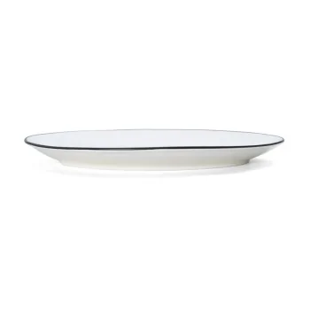 Mikasa Bistro Pinstripe Oval Platter 13 x 8 Inch - Set of 12 pcs