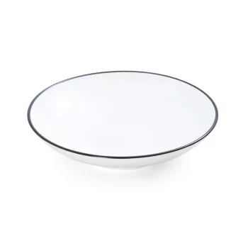 Mikasa Bistro Pinstripe Deep Platter – 9.5 Inch, 34oz - Set of 4