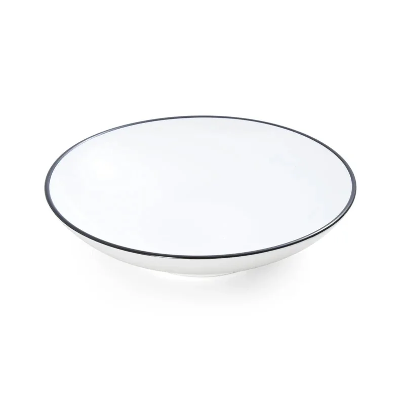 Mikasa Bistro Pinstripe Deep Platter 9.5'' 34oz - Set of 24 pcs