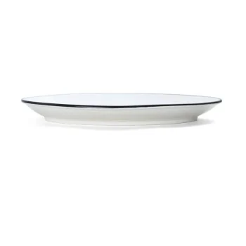 Mikasa Bistro Pinstripe Oval Platter 11 x 7 Inch - Set of 12 pcs
