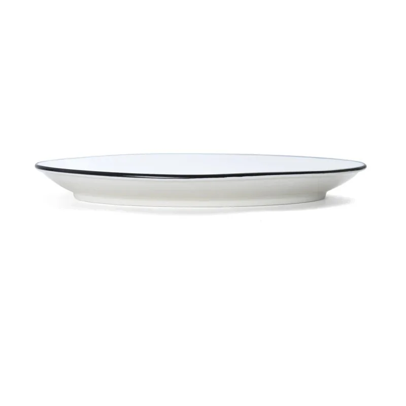Mikasa Bistro Pinstripe Oval Platter 11 x 7 Inch - Set of 12 pcs