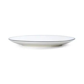 Mikasa Bistro Pinstripe Coupe Plate – 10 Inch - Set of 4