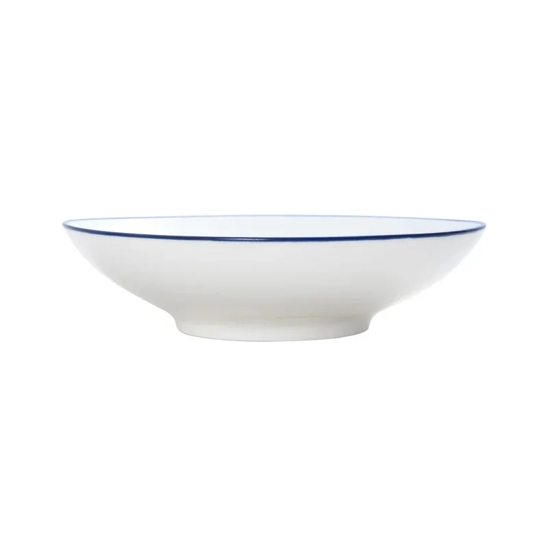 Mikasa Bistro Pinstripe Blue Deep Plate – 7.5 Inch / 13.5 oz - Set of 4 Mikasa Bistro Pinstripe Blue Deep Plate – 7.5 Inch / 13.5 oz - Set of 4