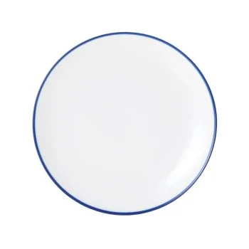 Mikasa Bistro Pinstripe Blue Coupe Plate 8 Inch - Set of 36 pcs