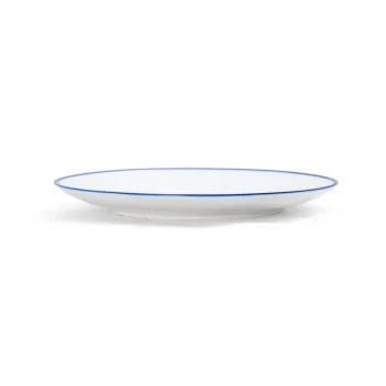 Mikasa Bistro Pinstripe Blue Coupe Plate 8 Inch - Set of 36 pcs