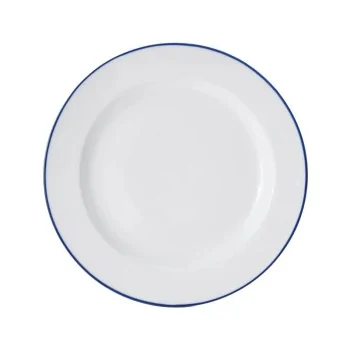 Mikasa Bistro Pinstripe Blue Plate – 12 Inch - Set of 4