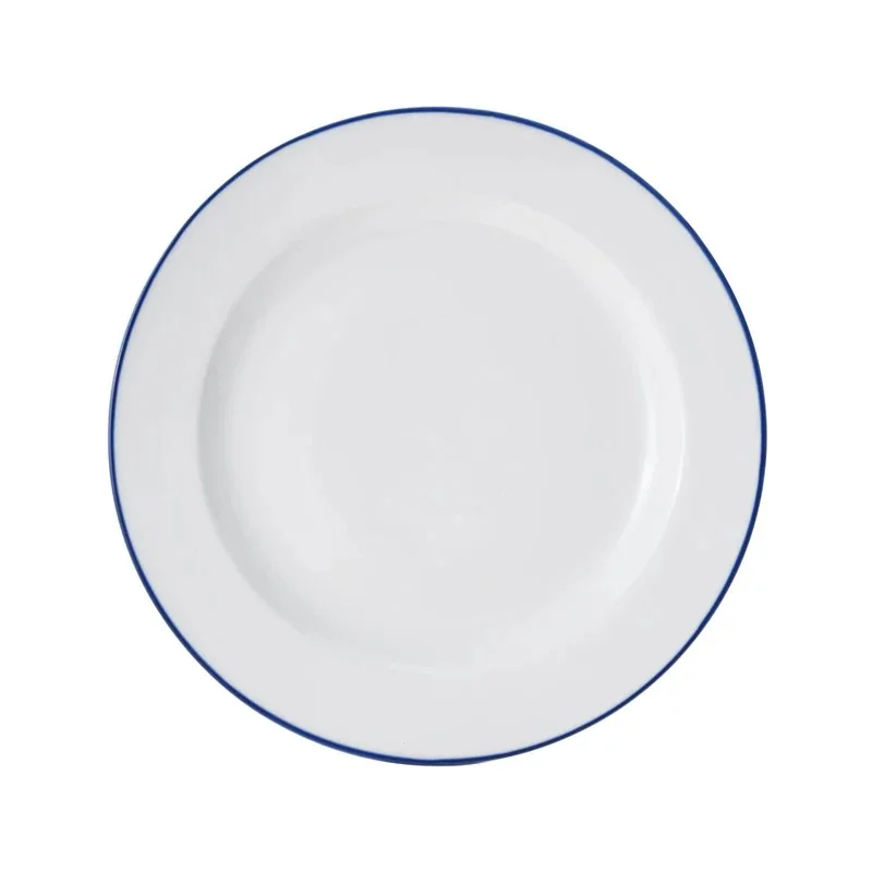 Mikasa Bistro Pinstripe Blue Plate 12 Inch - Set of 12 pcs Mikasa Bistro Pinstripe Blue Plate 12 Inch - Set of 12 pcs