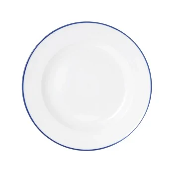 Mikasa Bistro Pinstripe Blue Plate 11 Inch - Set of 12 pcs