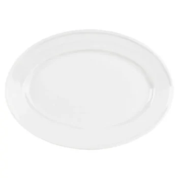 Mikasa 14.6 x 10.2 Stkhse Platter Specials White Porcelain - Set of 12