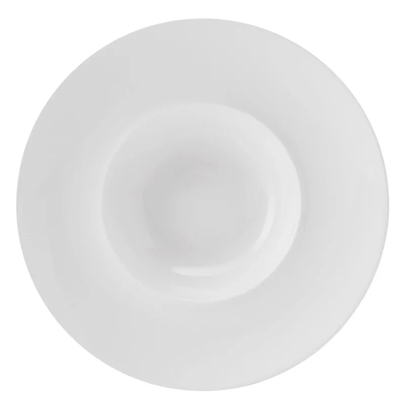 Mikasa 11In Deep Rnd Plate Specials White Porcelain - Set of 12 Mikasa 11In Deep Rnd Plate Specials White Porcelain - Set of 12