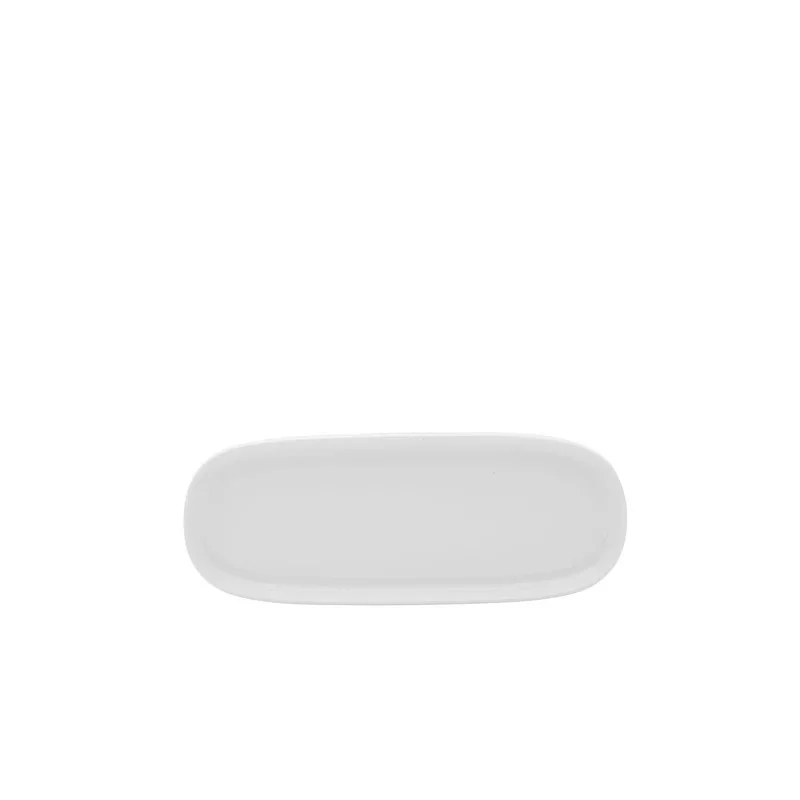 Mikasa 12 x 7.75In Rectangle Platter Isla White Porcelain - Set of 4 pcs