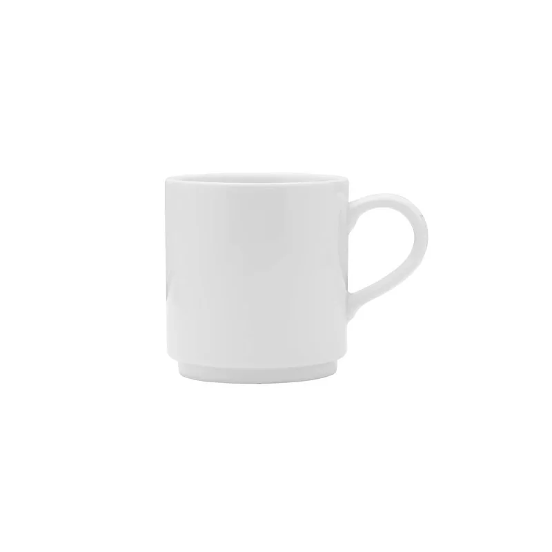Mikasa 4In 7.4oz Stk Cup Galleria Porcelain White - Set of 12