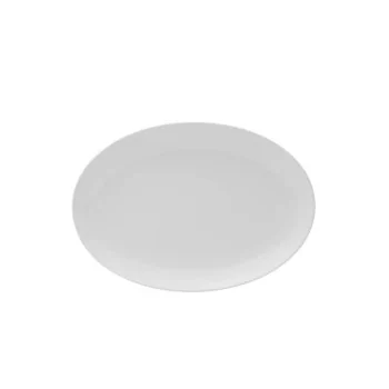 Mikasa 12 x 8 Oval Cup Platter Galleria White Porcelain - Set of 12 pcs