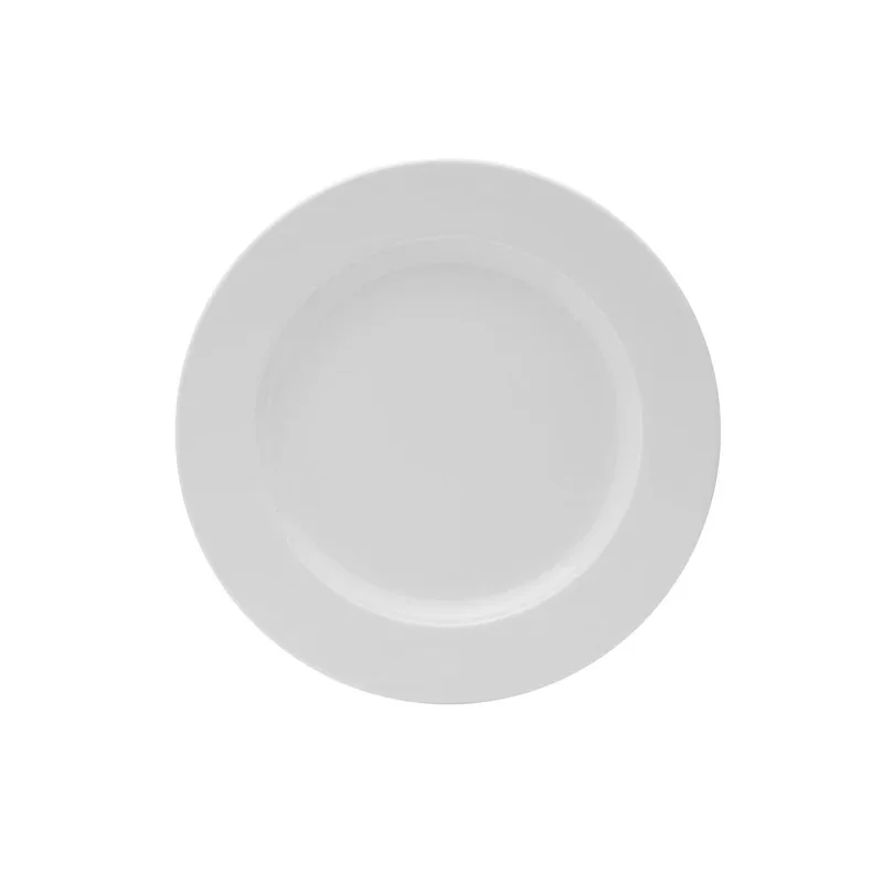 Mikasa 12In Plate Galleria White Porcelain - Set of 12 pcs Mikasa 12In Plate Galleria White Porcelain - Set of 12 pcs