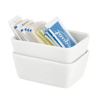 Mikasa 4 x 3In Stk Sug Holdr Galleria White Porcelain - Set of 12
