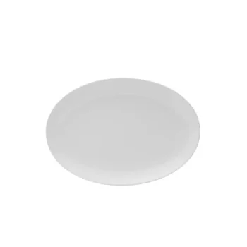 Mikasa 13 x 9 Oval Cup Platter Galleria White Porcelain - Set of 12
