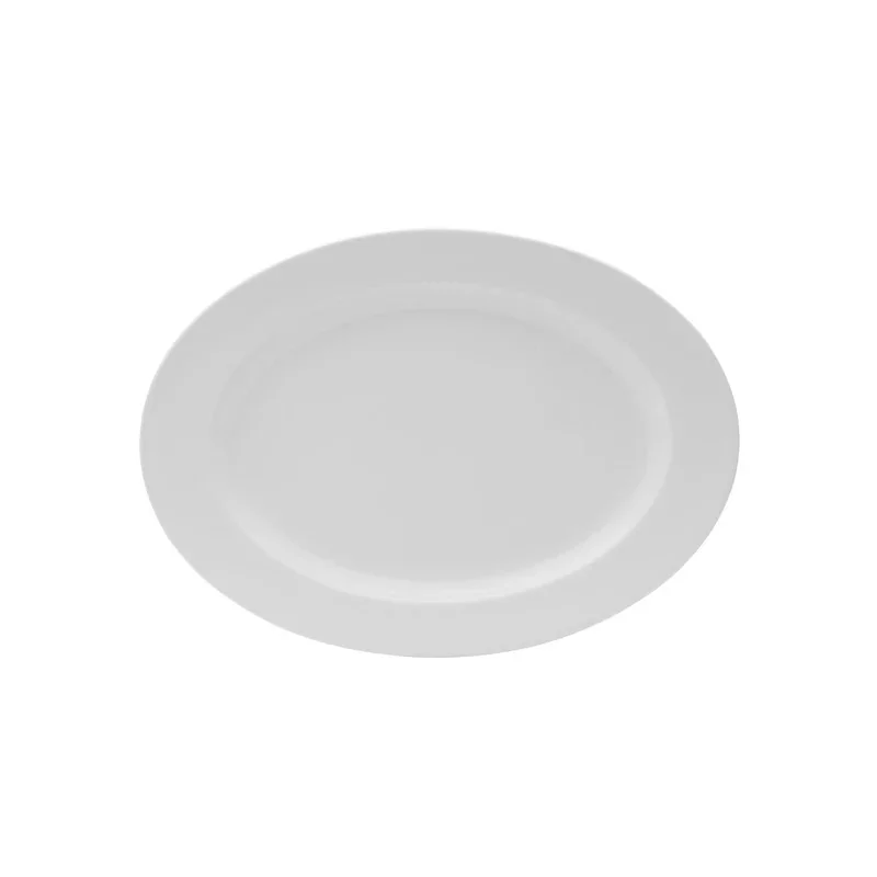 Mikasa 15 x 10In Oval Platter Galleria White Porcelain - Set of 8 pcs Mikasa 15 x 10In Oval Platter Galleria White Porcelain - Set of 8 pcs