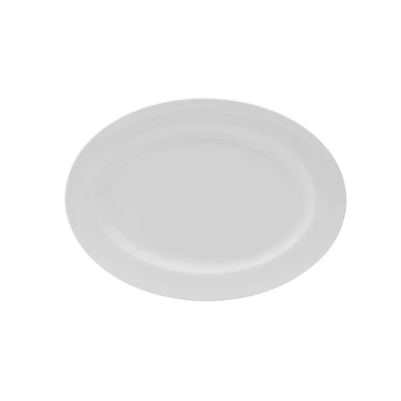 Mikasa12 x 9In Oval Platter Galleria White Porcelain - Set of 12