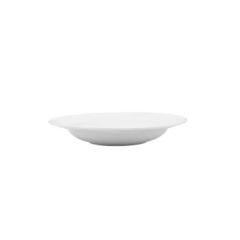 Mikasa 11In Deep Plate Galleria White Porcelain - Set of 12 pcs