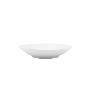 Mikasa 9.7In Deep Coupe Plate Galleria White Porcelain - Set of 24 pcs