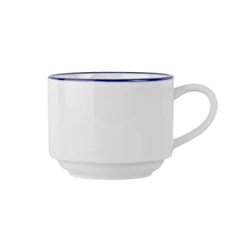 Mikasa 3oz Stk Espres Cup Bistro Pin Blu Porcelain- Set of 36 pcs