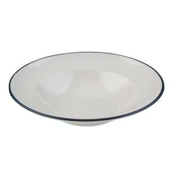 ID Fine Modest Navy Deep Plate 9.84 Inch - Set of 12 pcs