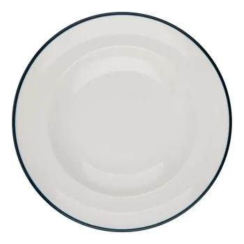 ID Fine Modest Navy Deep Plate – 9.84 Inch - Set of 12