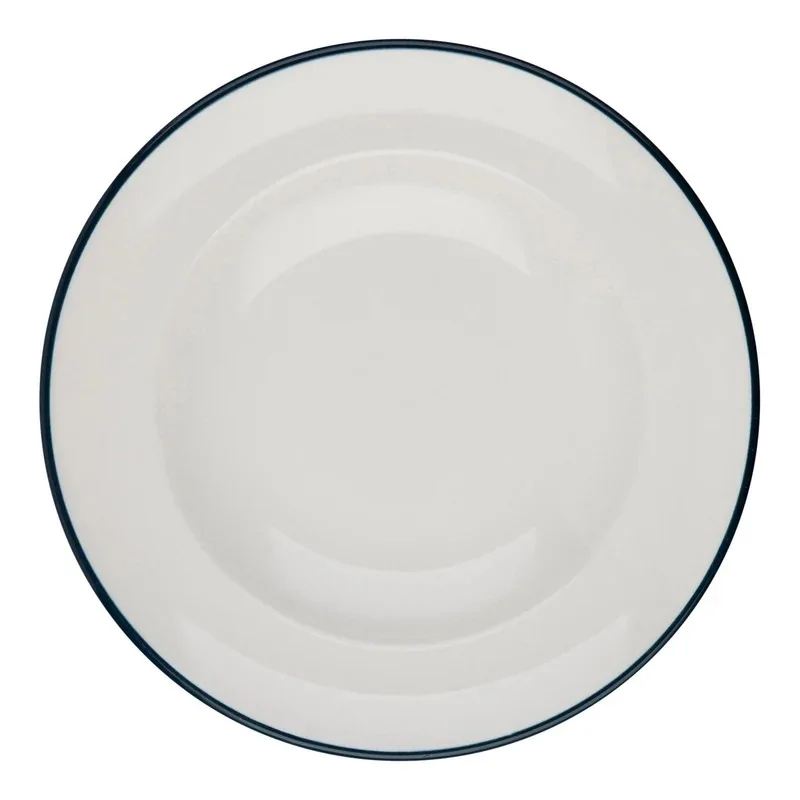 ID Fine Modest Navy Deep Plate 11.02 Inch - Set of 6 pcs