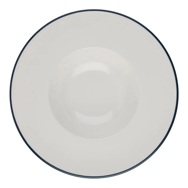 ID Fine Modest Navy Deep Plate – 11.4 Inch - Set of 6 ID Fine Modest Navy Deep Plate – 11.4 Inch - Set of 6