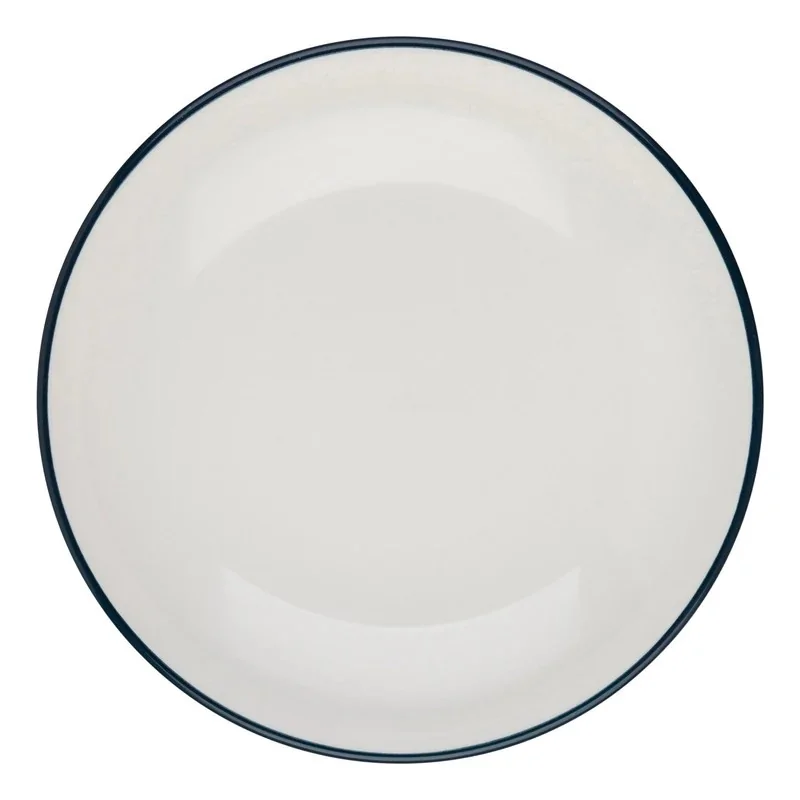 ID Fine Modest Navy Deep Plate – 8.66 Inch - Set of 12