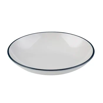 ID Fine Modest Navy Deep Plate – 9.84 Inch - Set of 12