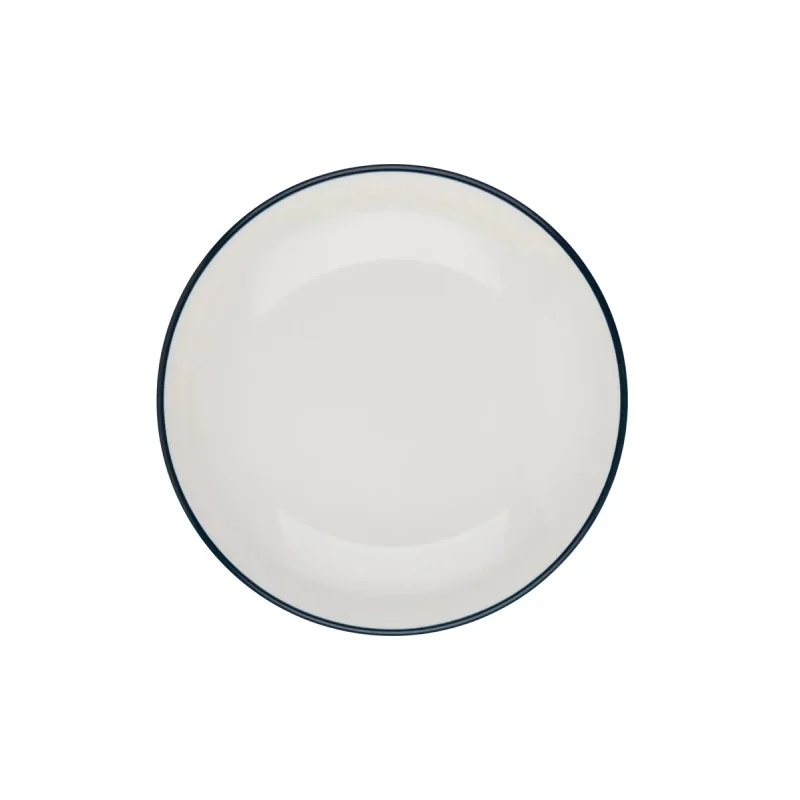 ID Fine Modest Navy Deep Plate 9.84 Inch - Set of 12 pcs