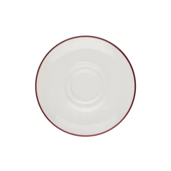 ID Fine Modest Maroon Saucer 6.3 Inch - Set of 12 pcs