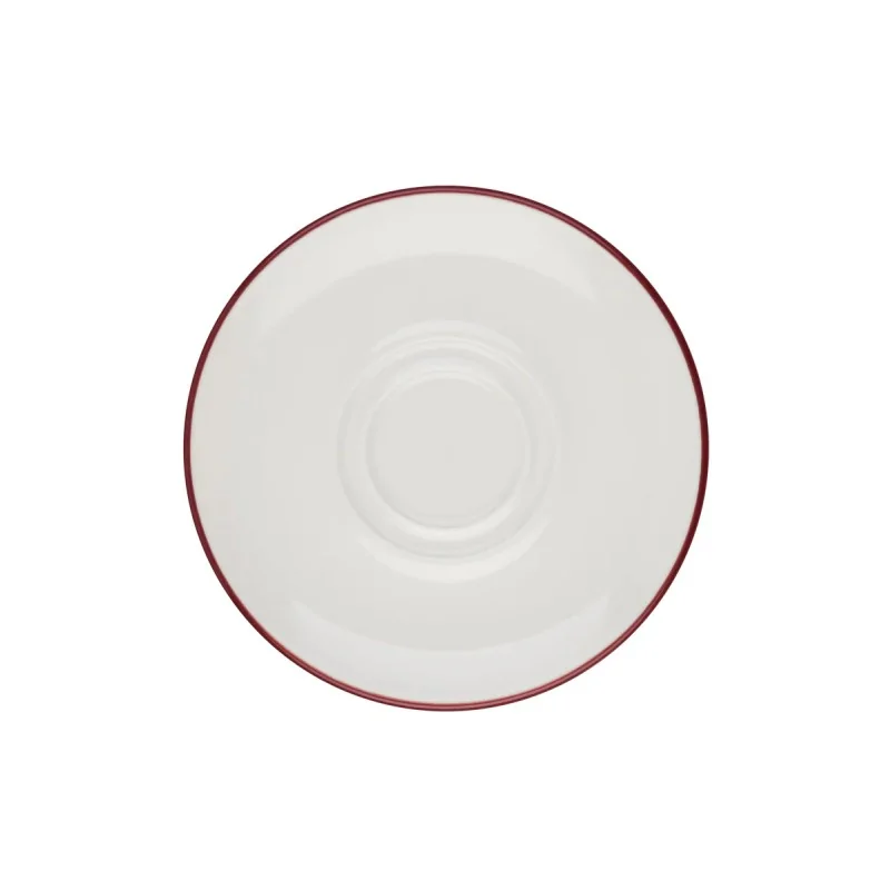 ID Fine Modest Maroon Saucer 6.3 Inch - Set of 12 pcs ID Fine Modest Maroon Saucer 6.3 Inch - Set of 12 pcs