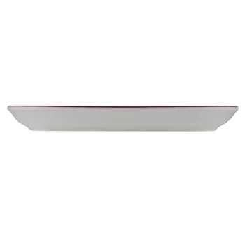 ID Fine Modest Maroon Oval Platter 14 x 9 Inch - Set of 6 pcs
