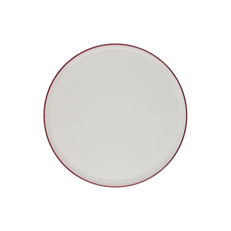 ID Fine Modest Maroon Pizza Plate 12.2 Inch - Set of 6 pcs ID Fine Modest Maroon Pizza Plate 12.2 Inch - Set of 6 pcs