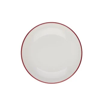 ID Fine Modest Maroon Deep Plate – 9.86 Inch, 39 oz - Set of 12