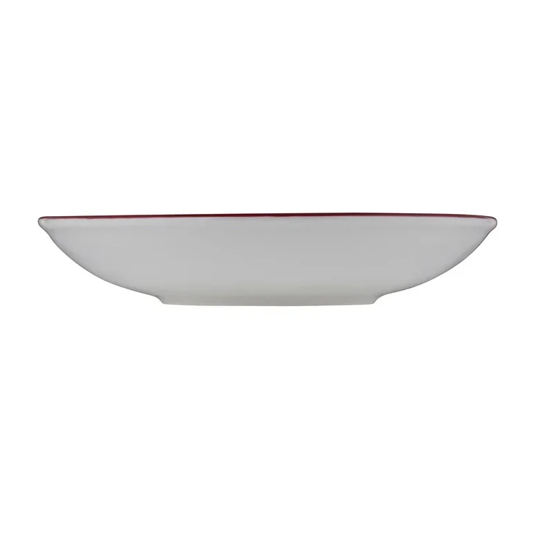 ID Fine Modest Maroon Deep Plate – 9.86 Inch, 39 oz - Set of 12