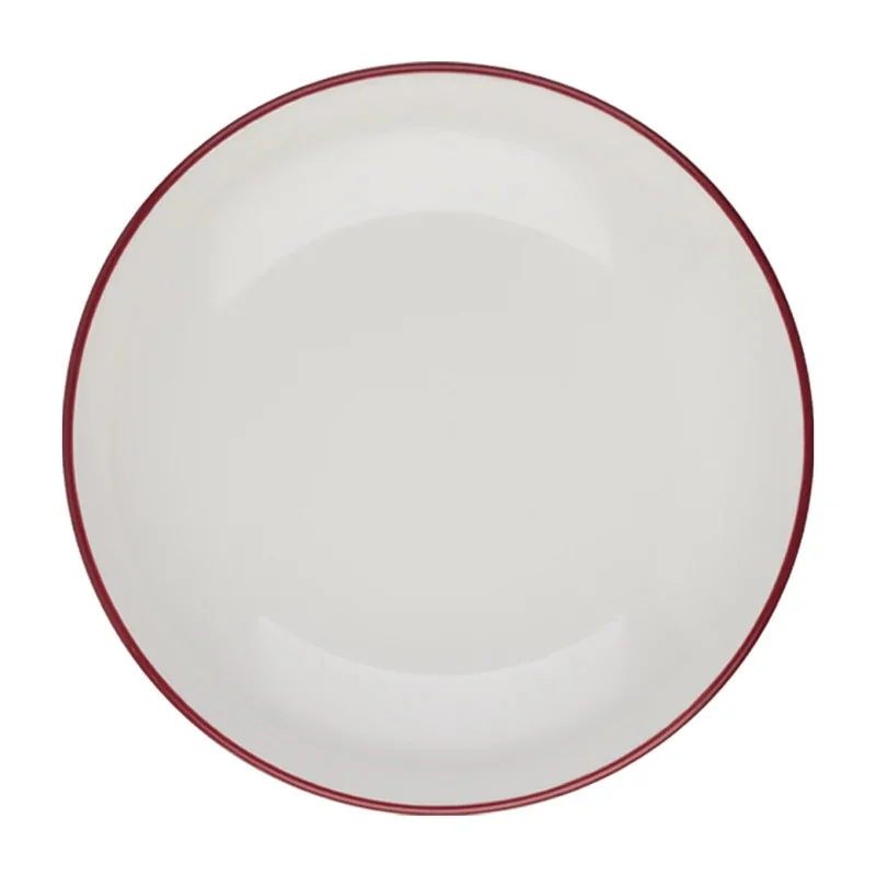 ID Fine Modest Maroon Deep Plate 11.8'' 65 oz - Set of 6 pcs