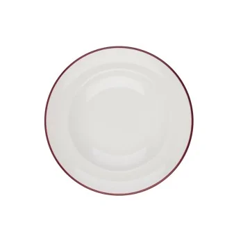 ID Fine Modest Maroon Deep Plate 11.02'' 19 oz - Set of 6 pcs