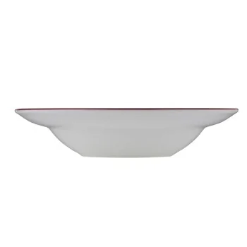 ID Fine Modest Maroon Deep Plate – 11.02 Inch, 19 oz - Set of 6
