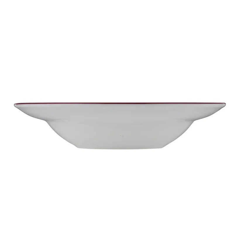 ID Fine Modest Maroon Deep Plate – 11.02 Inch, 19 oz - Set of 6