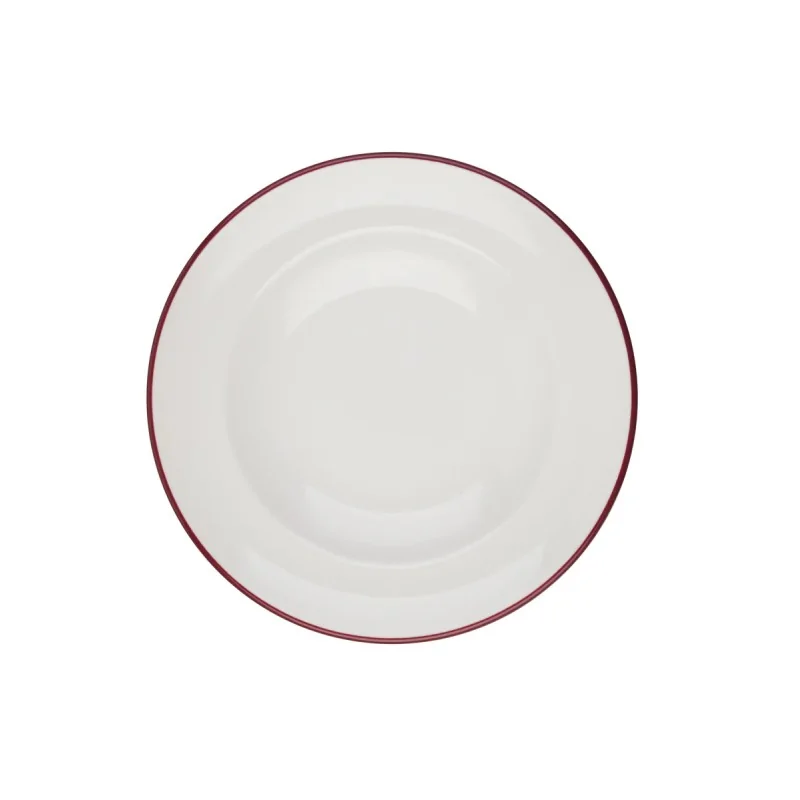 ID Fine Modest Maroon Deep Plate 9.84'' 14 oz - Set of 12 pcs ID Fine Modest Maroon Deep Plate 9.84'' 14 oz - Set of 12 pcs