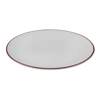 ID Fine Modest Maroon Coupe Plate 11.8 Inch - Set of 6 pcs